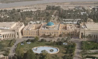 Khu vực Xanh tại thủ đô Baghdad bị rung chuyển bởi một quả tên lửa nhắm vào đây. Ảnh minh họa
