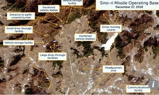 Ảnh chụp bãi điều hành tên lửa Sino-ri đề ngày 27/12/2018 do CSIS thực hiện.