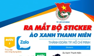 Ngộ nghĩnh hình ảnh màu áo tổ chức Đoàn qua bộ sticker chibi