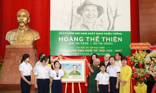 Ra mắt bộ tem bưu chính nhân kỷ niệm 100 năm ngày sinh Thiếu tướng Hoàng Thế Thiện