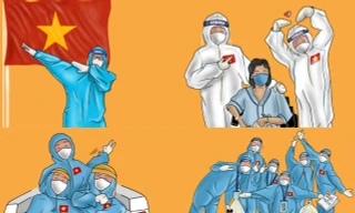 Cô gái miền Tây gửi năng lượng tích cực trong mùa dịch