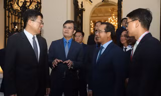 Chủ tịch TPHCM Nguyễn Văn Được tiếp đoàn đại biểu cấp cao Đoàn TNCS Trung Quốc 
