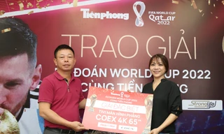 Báo Tiền Phong trao giải đặc biệt Cuộc thi dự đoán kết quả World Cup cho nữ độc giả TPHCM