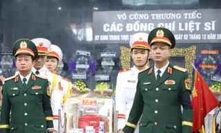 Xúc động lễ truy điệu 12 liệt sĩ anh dũng hy sinh trong diễn tập phòng thủ