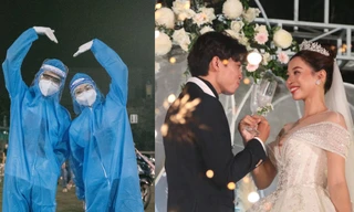Lễ cưới của đôi nghệ sĩ là đồng đội chống dịch suốt 4 tháng ở TPHCM