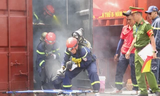 600 cán bộ, chiến sĩ phòng cháy chữa cháy thi tài cứu nạn, cứu hộ