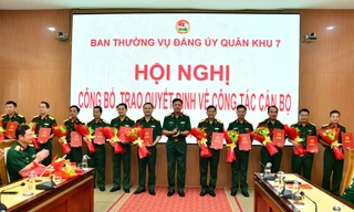 Quân khu 7 bổ nhiệm nhiều nhân sự chủ chốt 
