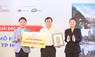 Chàng trai giành giải thưởng đặc biệt với thiết kế mô hình check-in du lịch