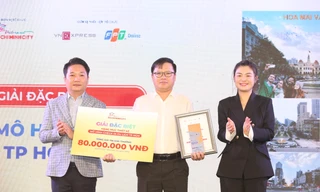 Chàng trai giành giải thưởng đặc biệt với thiết kế mô hình check-in du lịch