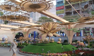 Đường hoa Nguyễn Huệ mở cửa đón khách từ sáng 10/2, yêu cầu không bỏ khẩu trang chụp hình, selfie