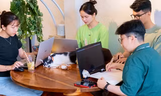 Thật chill cùng "mèo cứu hộ": Nhâm nhi đồ uống và mang "hoàng thượng" về nhà