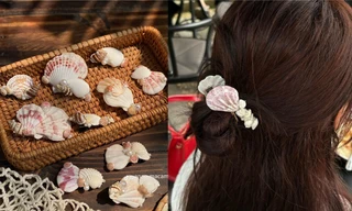 Bắt trend mùa Hè: Kẹp tóc hoa sứ chưa hết hot, kẹp vỏ sò đã chuẩn bị "soán ngôi"