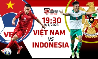 Bán kết AFF Cup 2022: Tương quan trước trận Việt Nam - Indonesia, 19h30 ngày 9/1/2023