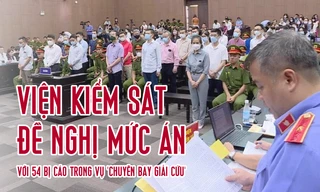 [Infographics] Mức án đề nghị với 54 bị cáo trong vụ 'chuyến bay giải cứu'