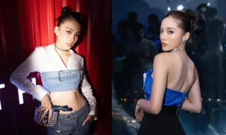 Tiểu Vy mặc crop-top lạ mắt khoe eo thon nóng bỏng, Kỳ Duyên khoe lưng trần sexy
