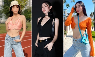 Hoa hậu Lương Thùy Linh chuộng mặc áo crop-top khoe vòng eo 'con kiến' nóng bỏng