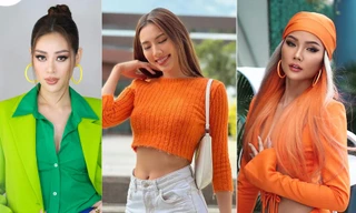 Dàn Hoa hậu Việt 'dũng cảm' diện màu nổi: Thùy Tiên, H'Hen Niê 'cân' hết cả bảng màu!
