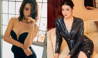 Tiểu Vy mặc áo cúp ngực nóng bỏng, Á hậu Tú Anh diện váy xẻ vòng một quyến rũ