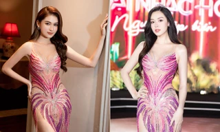 Diện lại váy xuyên thấu của 'gái 1 con' Tường San, Á hậu Thùy Dung đẹp nóng bỏng tựa 'nàng tiên cá'