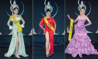 Loạt váy dạ hội bị chê của dàn thí sinh Miss Grand Campuchia 2022