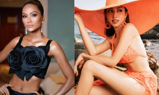H'Hen Niê mặc crop-top lạ mắt khoe vòng eo bé xíu, Hoa hậu Thuỳ Tiên thả dáng nóng bỏng với bikini