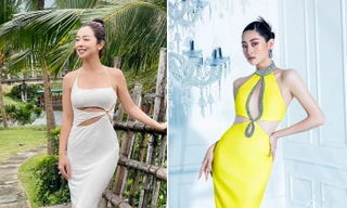 Jennifer Phạm diện váy xẻ chân ngực nóng bỏng, Lương Thuỳ Linh mặc váy cut-out táo bạo