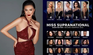 Kim Duyên được dự đoán giành giải Á hậu 1 trước đêm bán kết Hoa hậu Siêu quốc gia 2022