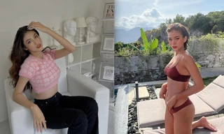 Mâu Thuỷ khoe dáng nóng 'bỏng mắt' với bikini, Á hậu Ngọc Thảo mặc crop-top khoe eo thon