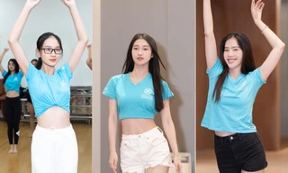 Thí sinh Miss World Vietnam 2022 khoe eo thon nóng bỏng, miệt mài tập luyện cho đêm chung kết