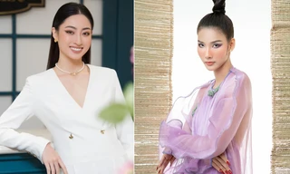 Lương Thùy Linh diện váy cổ chữ V quyến rũ, Hoàng Thùy đẹp ma mị tựa 'mỹ nhân cổ trang'