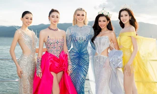 Thuỳ Tiên khoe dáng nóng bỏng, đón sinh nhật trên du thuyền cùng 'Hoa hậu đẹp nhất thế giới' 2021