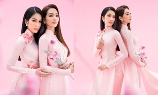 Á hậu Phương Anh đọ nhan sắc đỉnh cao với Hoa hậu Quốc tế 2019 trong tà áo dài Việt Nam