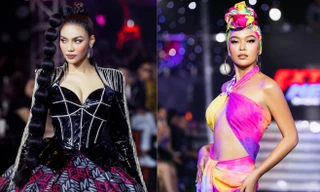 Lan Khuê mặc váy corset khoe vòng 1 nóng bỏng, Mâu Thủy diện váy xẻ chân ngực táo bạo