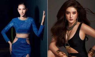 Hoàng Thuỳ diện váy khoét hông táo bạo, Huyền My khoe dáng nóng bỏng với áo tắm cut-out