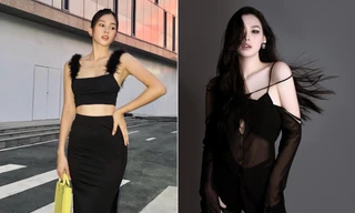 Tiểu Vy mặc crop-top khoe eo thon nóng bỏng, Tường San phá cách với mốt xuyên thấu sexy