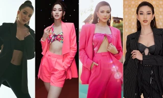 Đỗ Thị Hà, Thuỳ Tiên và dàn hậu khoe dáng nóng bỏng khi mặc áo blazer với nội y