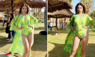 Đại diện Việt Nam lọt top 10 phần thi trang phục đi biển tại Miss Eco International 2022