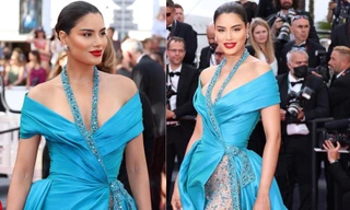 Á hậu Miss Universe bị trao nhầm vương miện khoe nhan sắc sexy 'đỉnh cao' trên thảm đỏ LHP Cannes