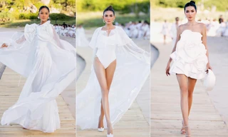 H'Hen Niê đẹp tựa 'nữ thần' trên biển, Võ Hoàng Yến diễn áo tắm nóng bỏng trên sàn diễn thời trang
