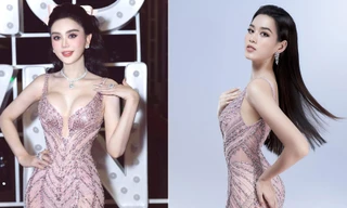Mặc lại váy chung kết Miss World của Đỗ Thị Hà, Lâm Khánh Chi hóa búp bê quyến rũ ở tuổi 45
