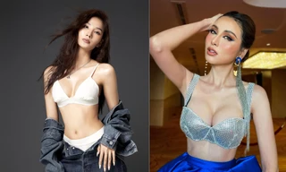 Hoàng Thuỳ khoe nội y nóng bỏng, Diễm Hương thả dáng sexy với áo ngực táo bạo
