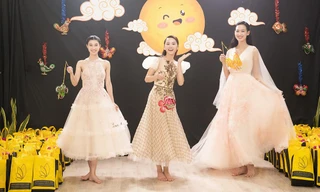 Top 3 Miss World Vietnam 2022 hóa chị Hằng xinh đẹp trong chuyến từ thiện đầu tiên sau đăng quang