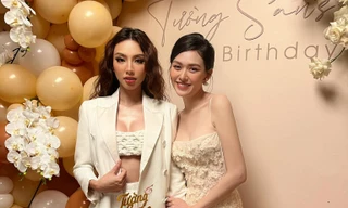 Hoa hậu Thùy Tiên diện mốt khoe nội y nóng bỏng dự tiệc sinh nhật Á hậu Tường San 