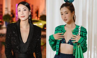 Hà Kiều Anh mặc váy xẻ vòng 1 nóng bỏng, Đỗ Mỹ Linh diện mốt khoe nội y quyến rũ 