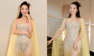 Á hậu Thuỵ Vân 'thót tim' vì gặp sự cố trước khi dẫn chung kết Miss World Vietnam 2022