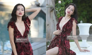 Hoa hậu Trúc Diễm diện váy xẻ vòng một nóng bỏng tại LHP Cannes 2022