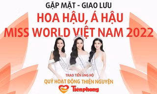Top 3 Miss World Vietnam 2022 giao lưu cùng độc giả báo Tiền Phong 