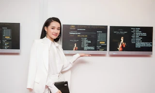 Diễn viên Nhã Phương tại liên hoan phim Cannes. Photo: Lê Chí Linh.