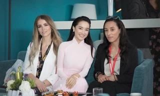 Diễn viên Nhã Phương tại LHP Cannes. Photo: Lê Linh