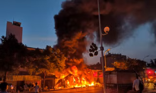 Hiện trường vụ cháy xảy ra tối ngày 26/10